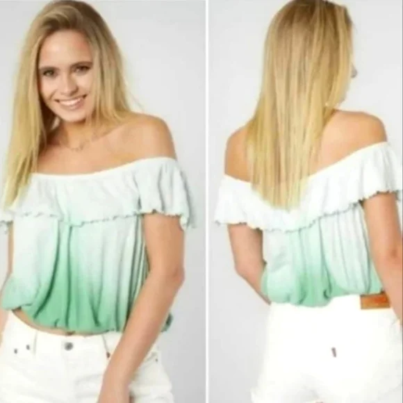 NWT Free People Cora Lee Ombre Top Women's Large On/Off Shoulders Tank - Picture 2 of 8